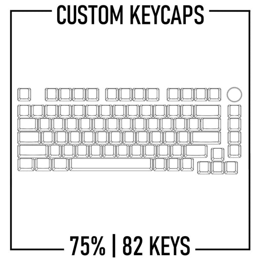 75% Keyboard Custom Keycaps ( ANSI | 82 Keys ) - Goblintechkeys